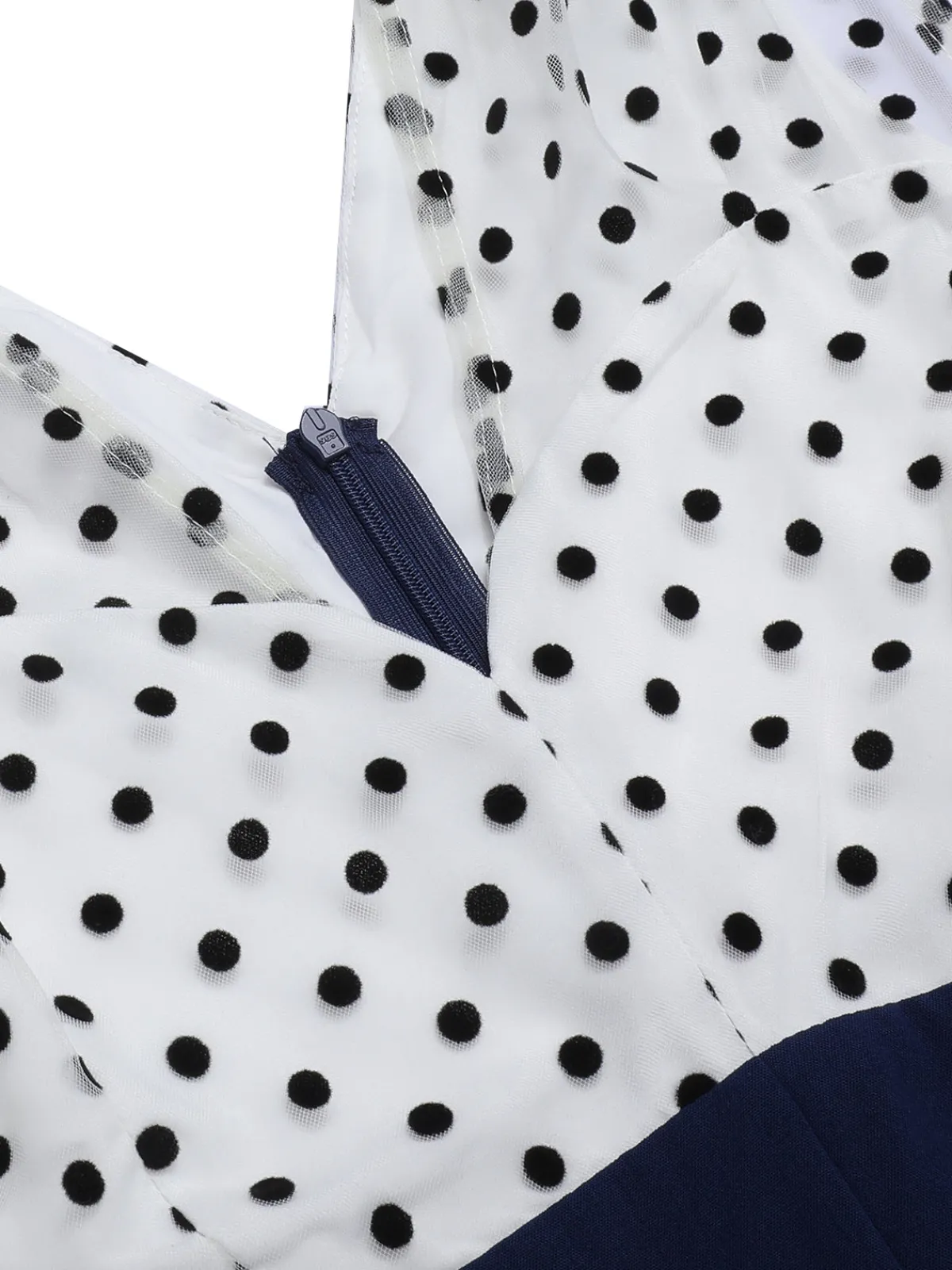 Clearance Retro Stage 1930s Polka Dot Patchwork Button Jumpsuit