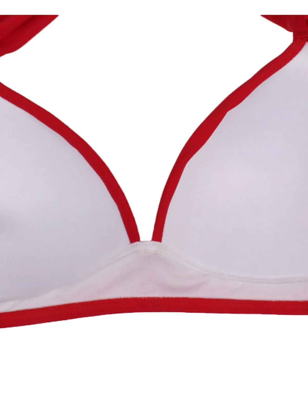 Discount Retro Stage 1950s Polka Dot Pleated Halter Bikini