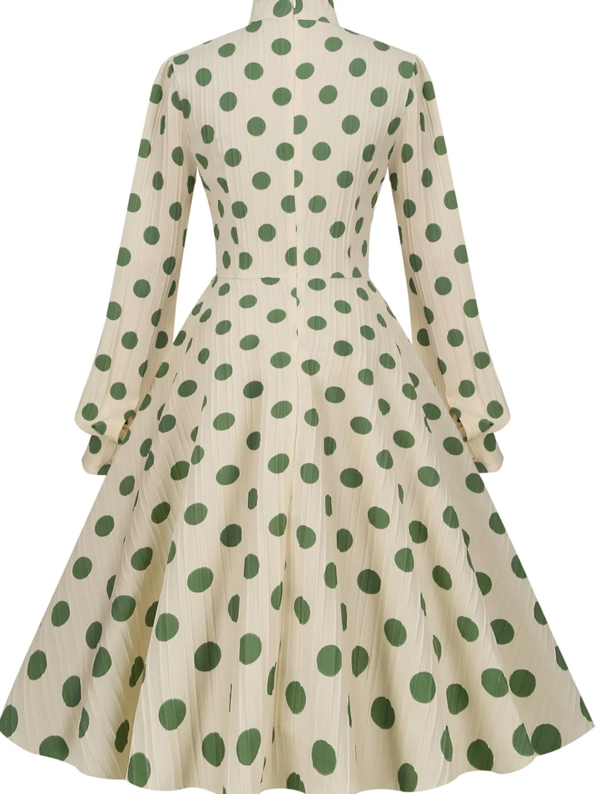 Hot Retro Stage 1950s Polka Dots Bowknot Swing Dress
