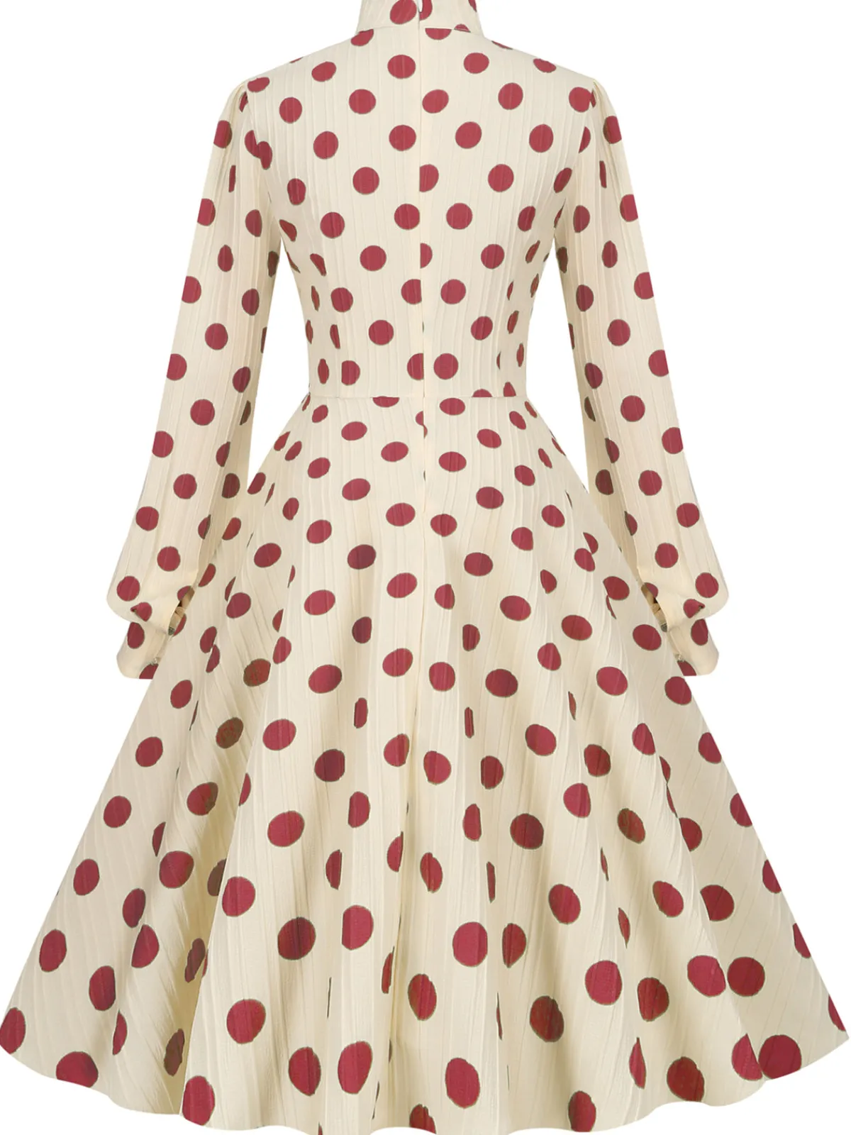 Hot Retro Stage 1950s Polka Dots Bowknot Swing Dress