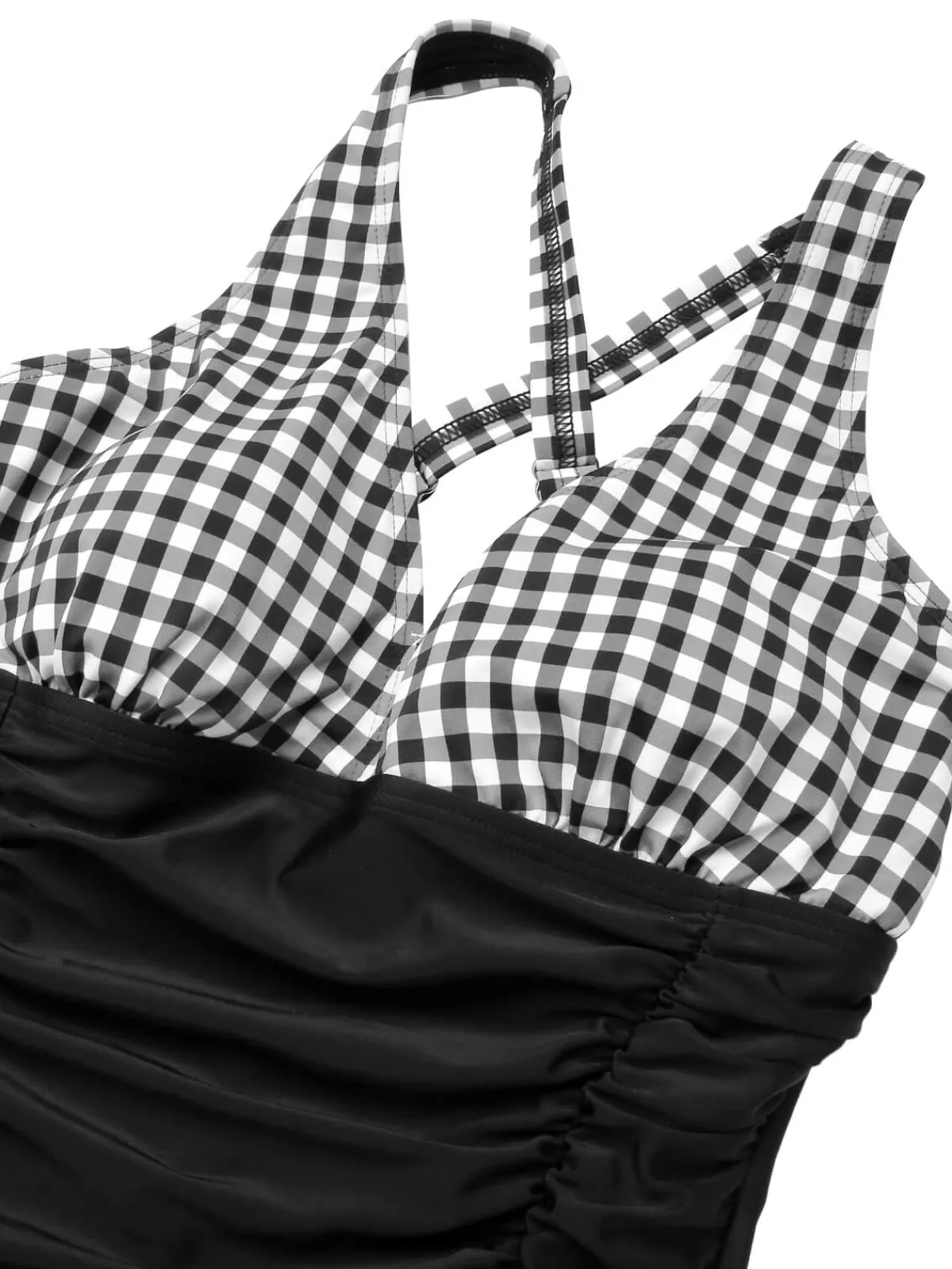 Fashion Retro Stage 1950s Printed One-Piece Swimsuit