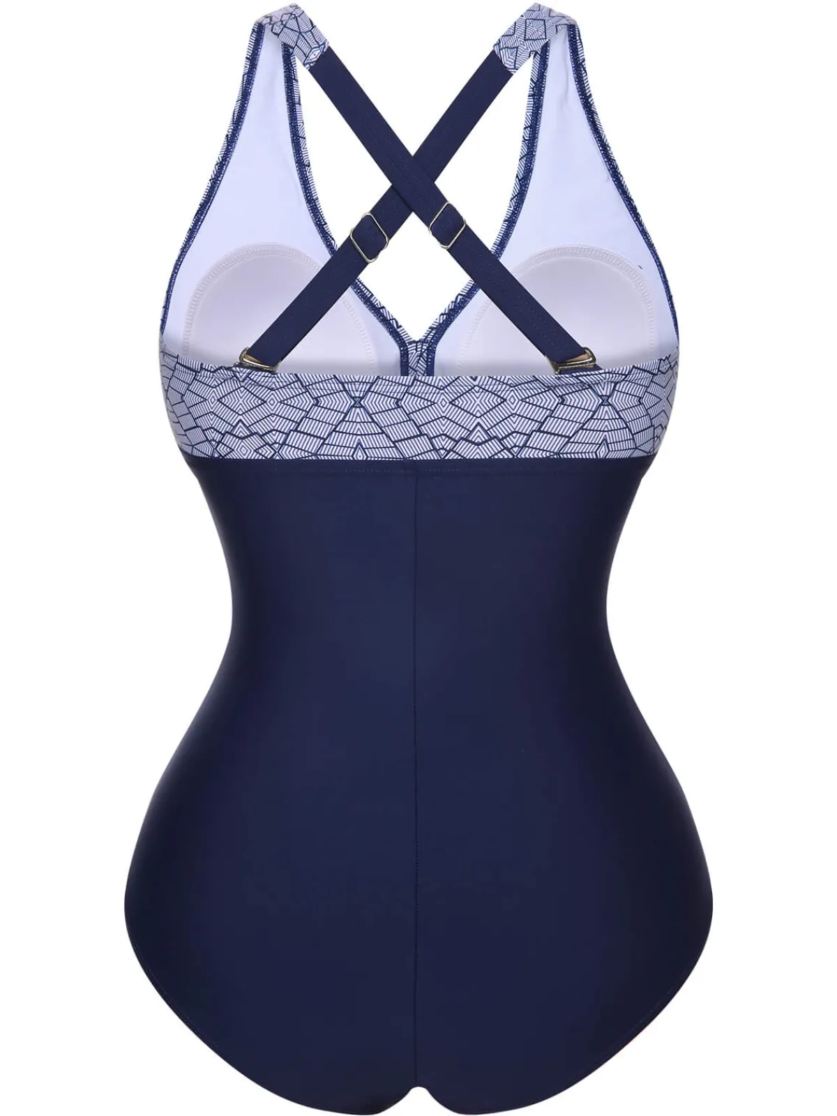 Fashion Retro Stage 1950s Printed One-Piece Swimsuit