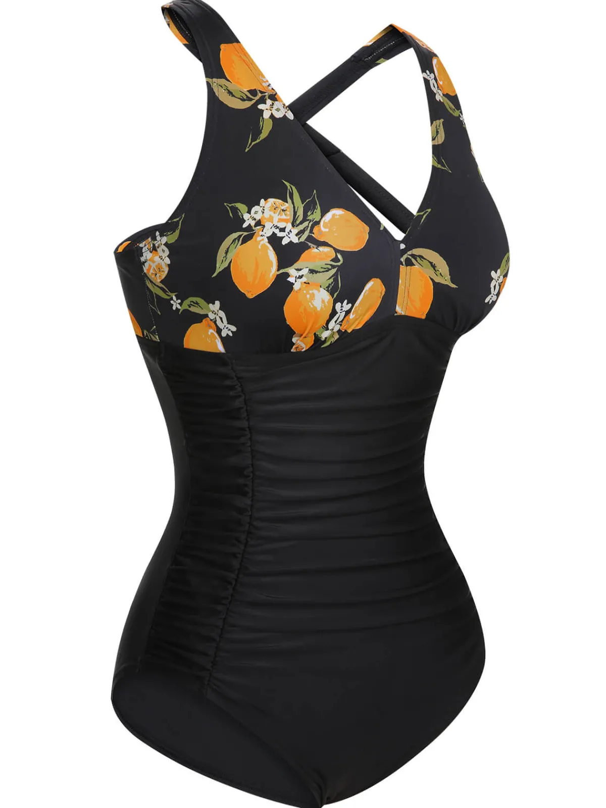 Fashion Retro Stage 1950s Printed One-Piece Swimsuit