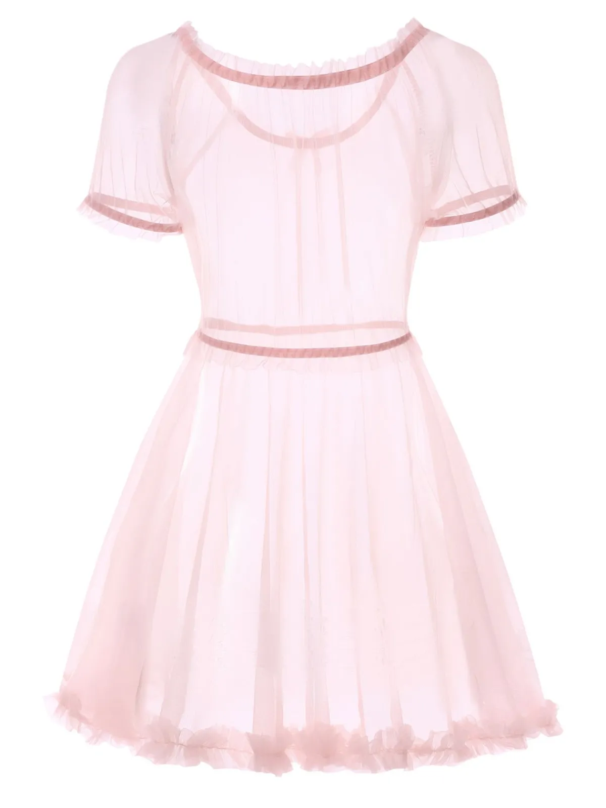 Online Retro Stage 1960s Puff Mesh Tutu Pajama Set