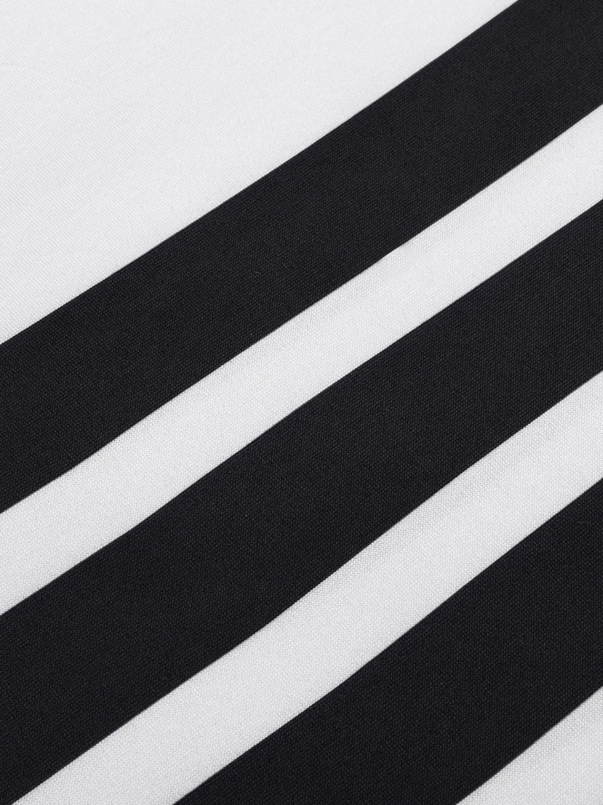 New Retro Stage 1930s Round Neck Sleeveless Striped Dress