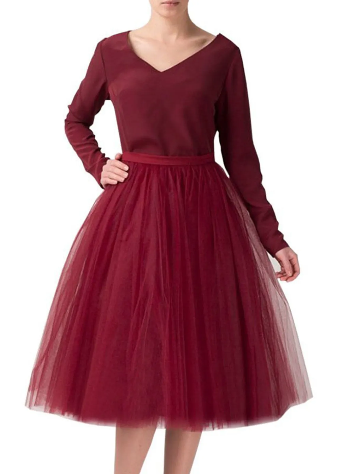 Hot Retro Stage 1950s Ruffle Petticoat Tutu Underskirt
