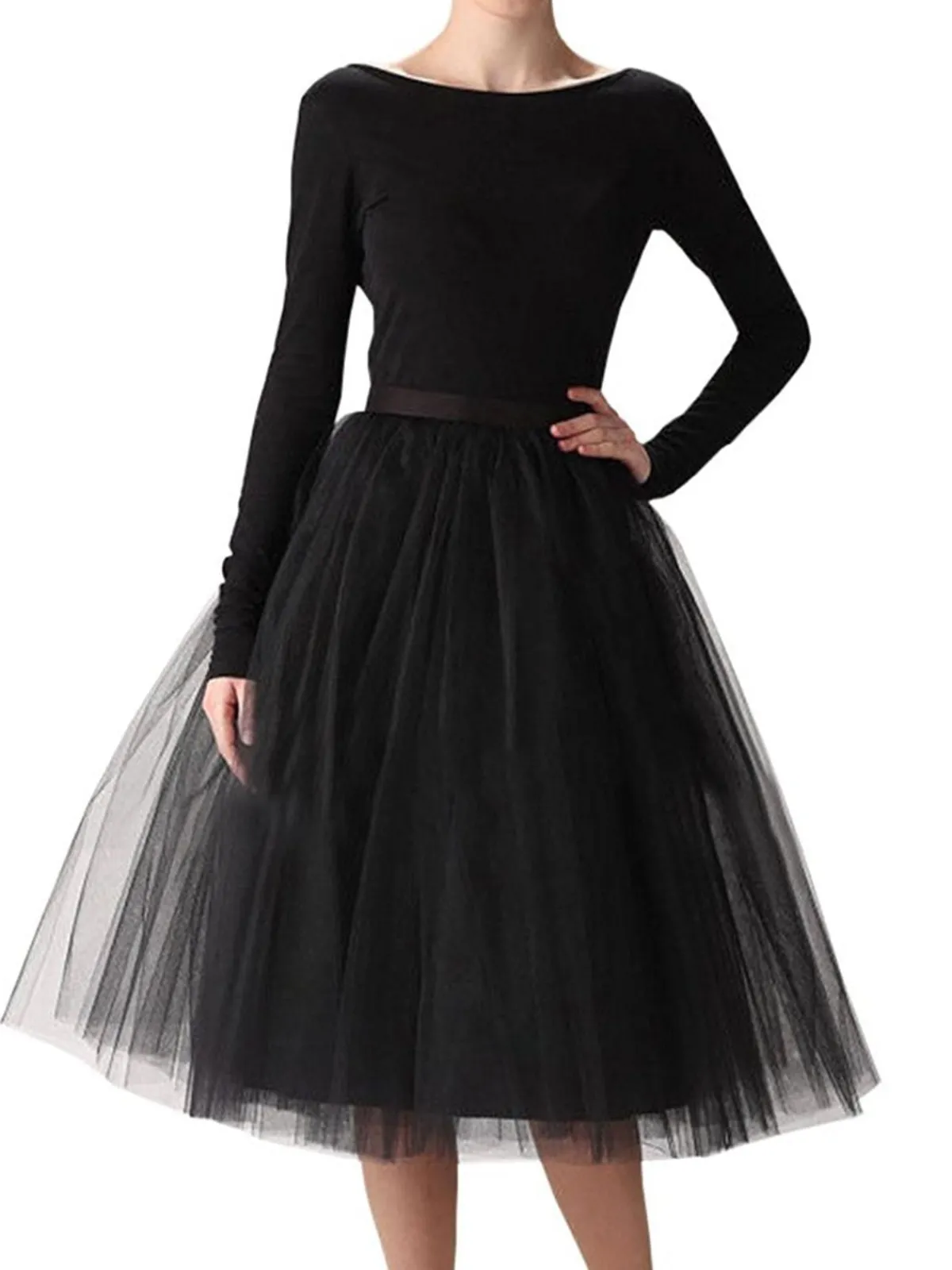 Hot Retro Stage 1950s Ruffle Petticoat Tutu Underskirt