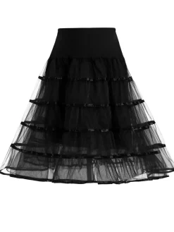Outlet Retro Stage 1950s Ruffled Petticoat Underskirt
