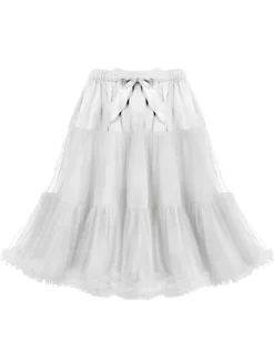 Online Retro Stage 1950s Ruffles Petticoat Underskirt