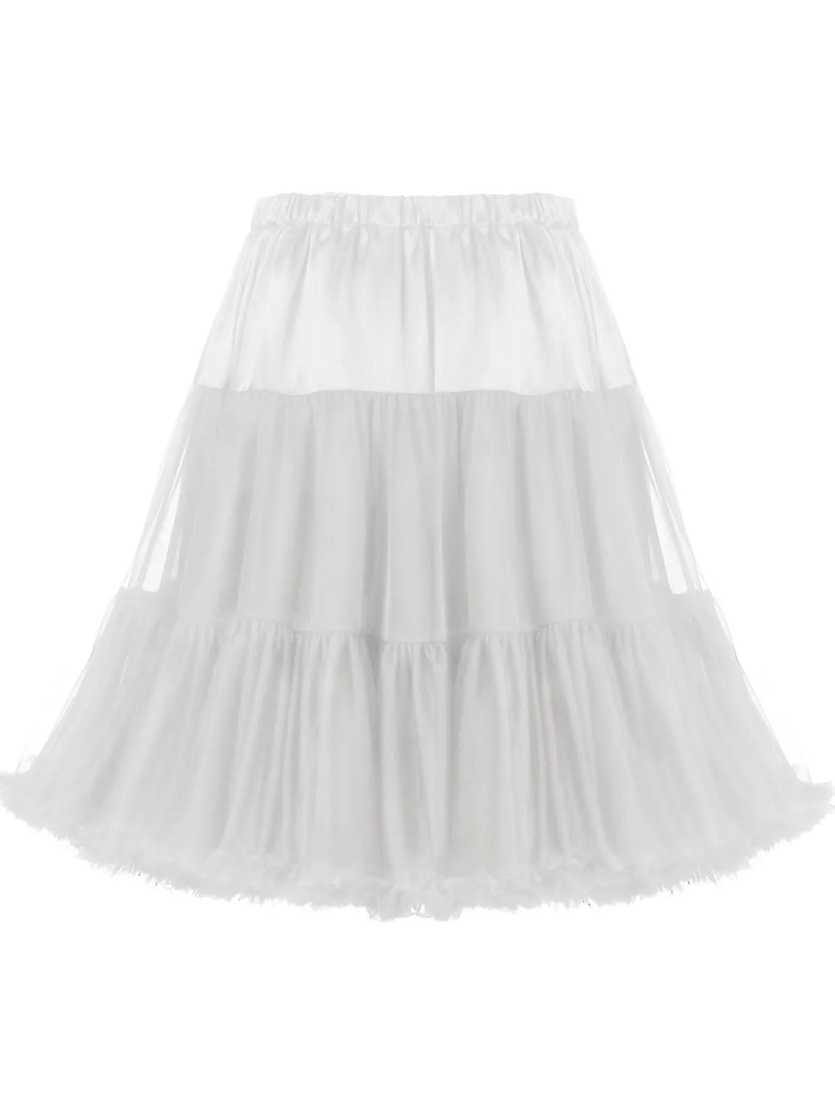 Online Retro Stage 1950s Ruffles Petticoat Underskirt
