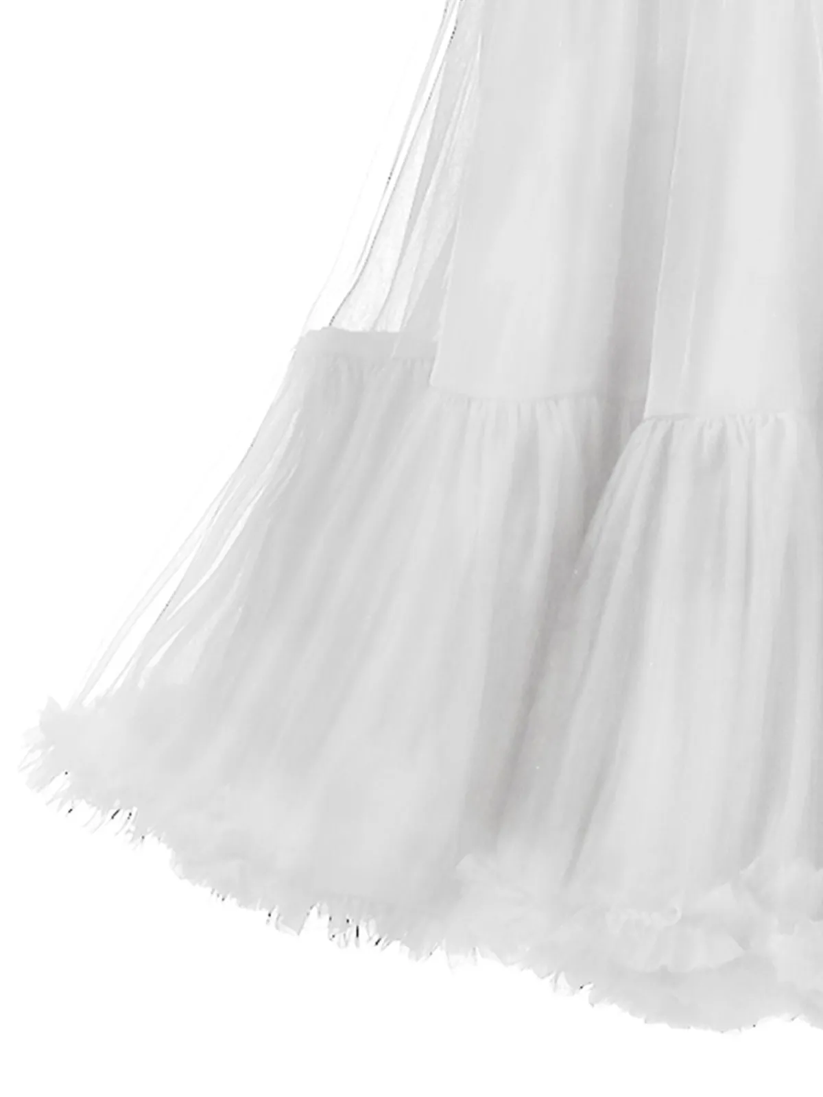 Online Retro Stage 1950s Ruffles Petticoat Underskirt