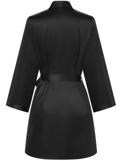 Best Retro Stage 1970s Satin Solid Belted Robes
