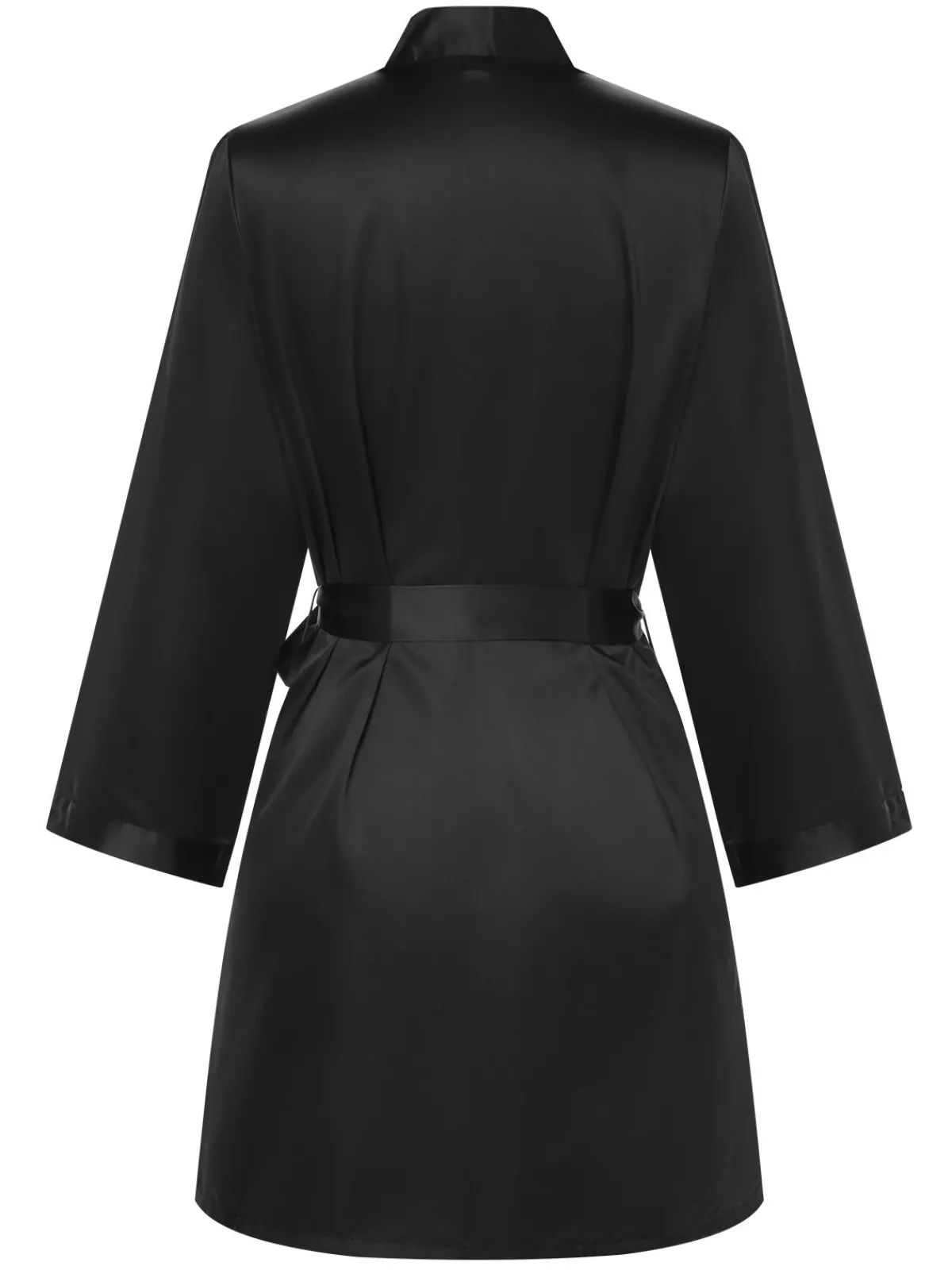 Best Retro Stage 1970s Satin Solid Belted Robes