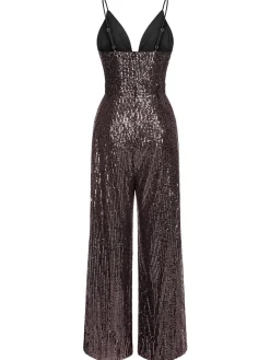 Best Retro Stage 1930s Sequined Shiny Slip Vintage Jumpsuit