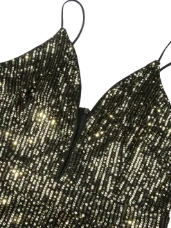 Best Retro Stage 1930s Sequined Shiny Slip Vintage Jumpsuit