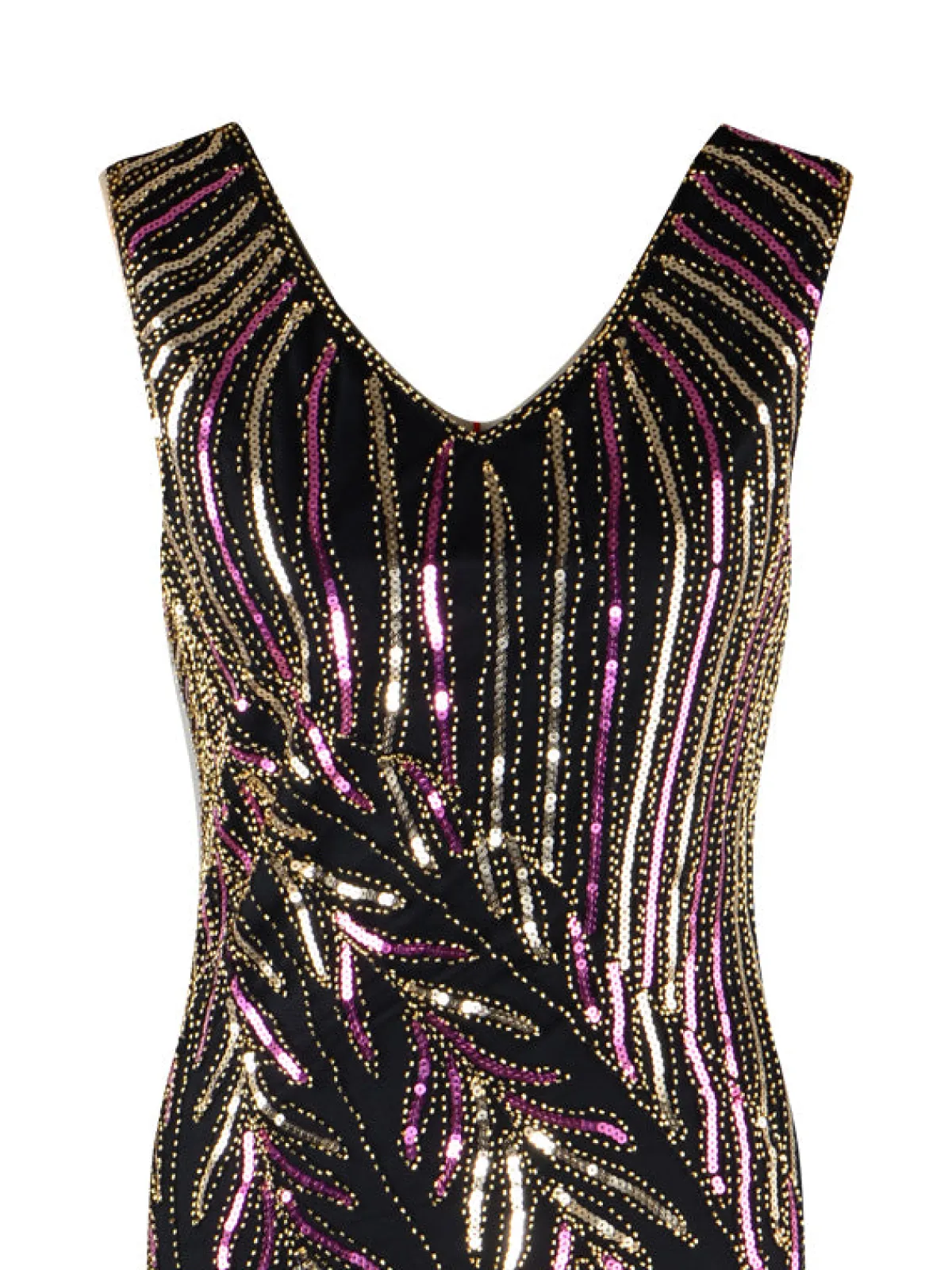 Clearance Retro Stage 1920s Sequined Tassels Flapper Dress