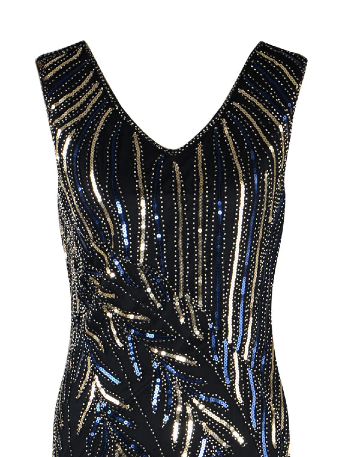 Clearance Retro Stage 1920s Sequined Tassels Flapper Dress