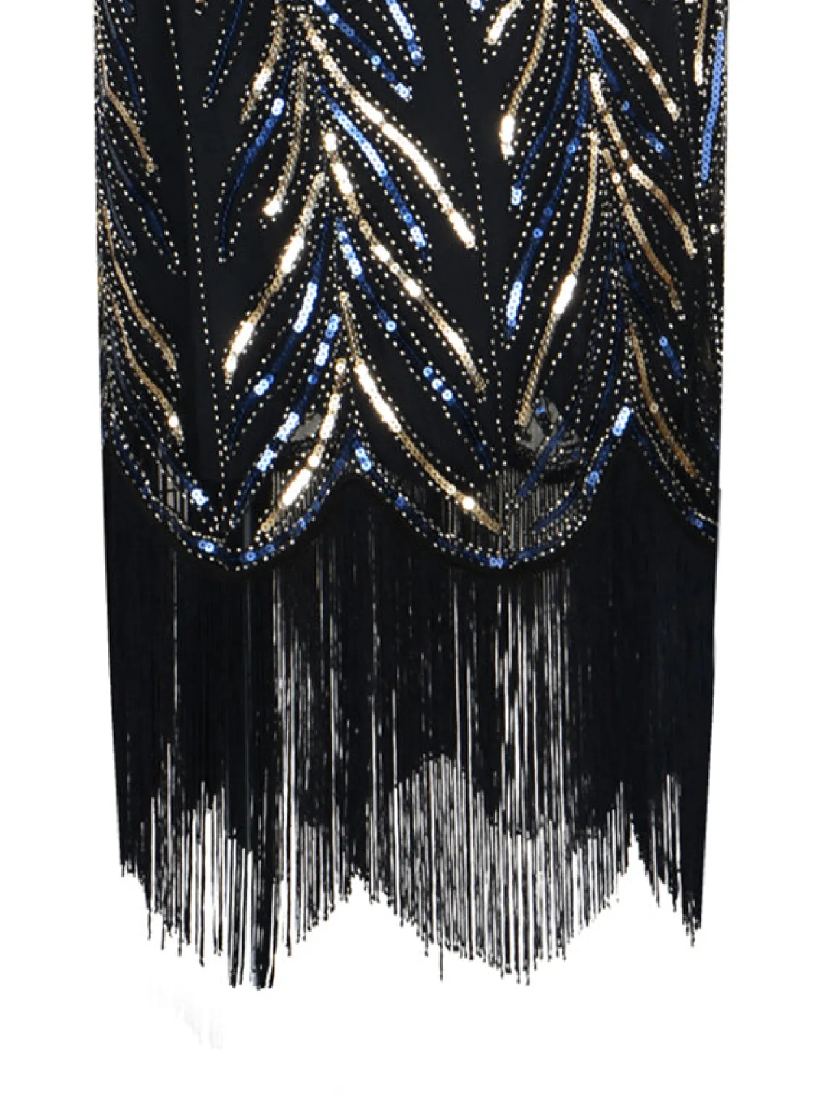 Clearance Retro Stage 1920s Sequined Tassels Flapper Dress