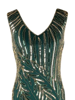 Clearance Retro Stage 1920s Sequined Tassels Flapper Dress