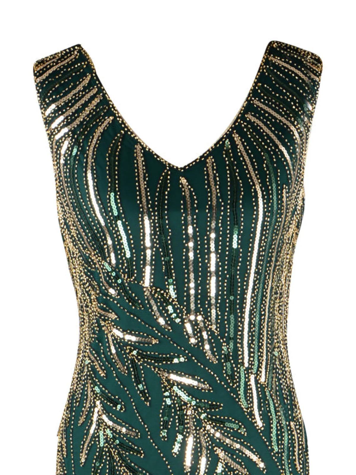 Clearance Retro Stage 1920s Sequined Tassels Flapper Dress