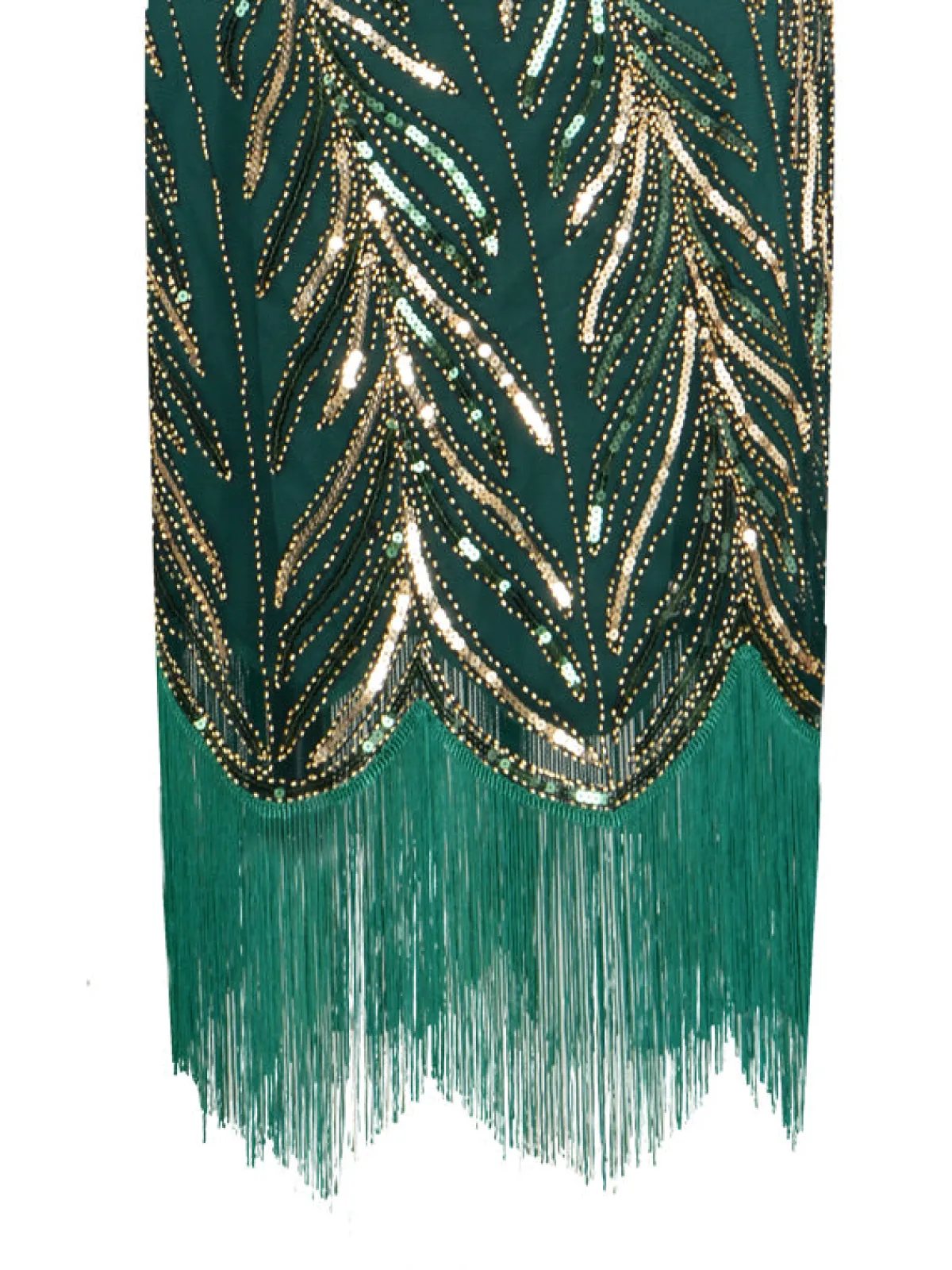 Clearance Retro Stage 1920s Sequined Tassels Flapper Dress