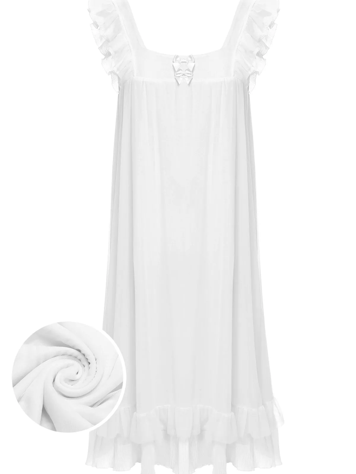 Fashion Retro Stage 1950s Small Flying sleeves Babydoll Sleepwear