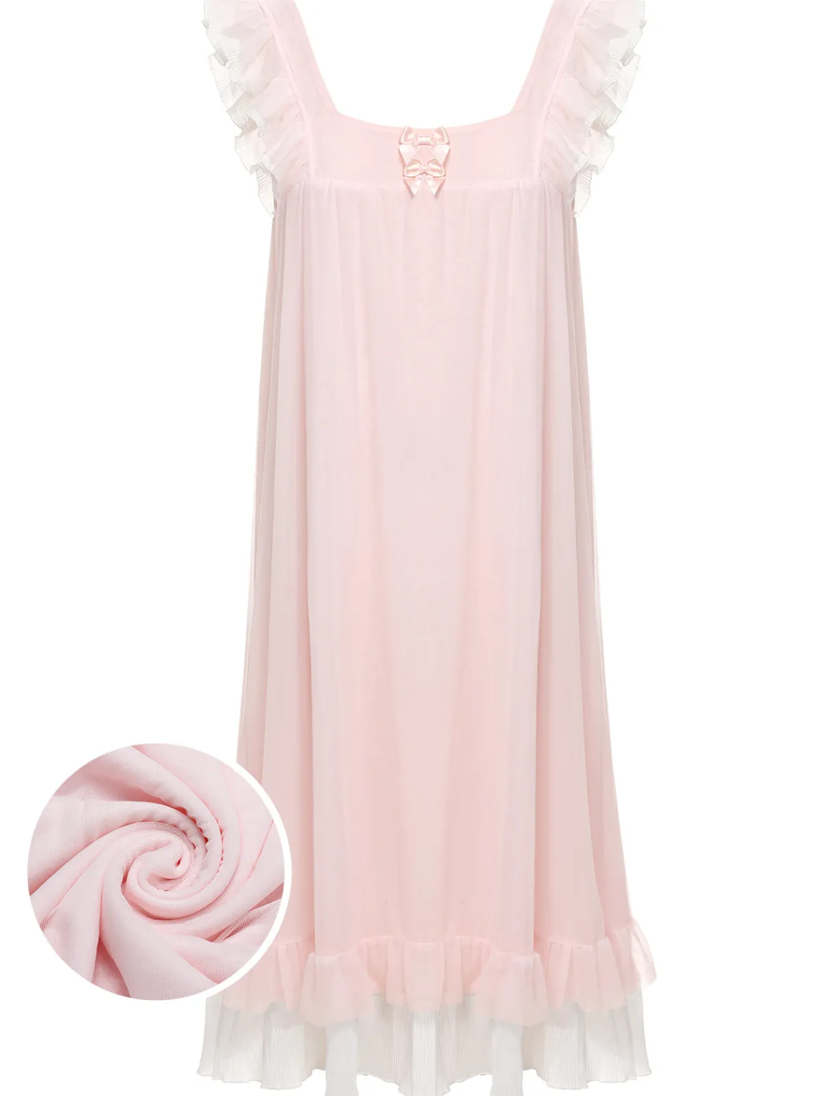 Fashion Retro Stage 1950s Small Flying sleeves Babydoll Sleepwear