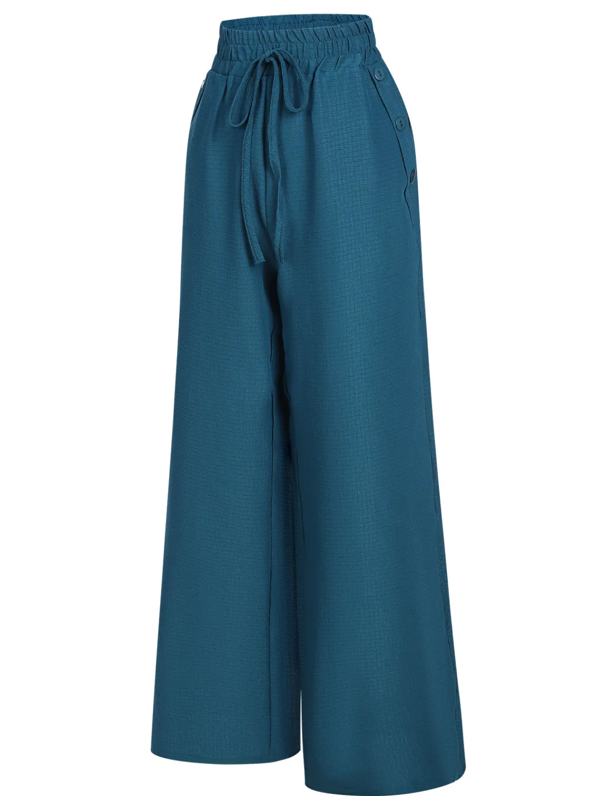 Clearance Retro Stage 1940s Solid Elastic Waist Loose Pants