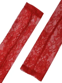 Best Retro Stage 1930s Solid Lace Patchwork Velvet Fishtail Dress