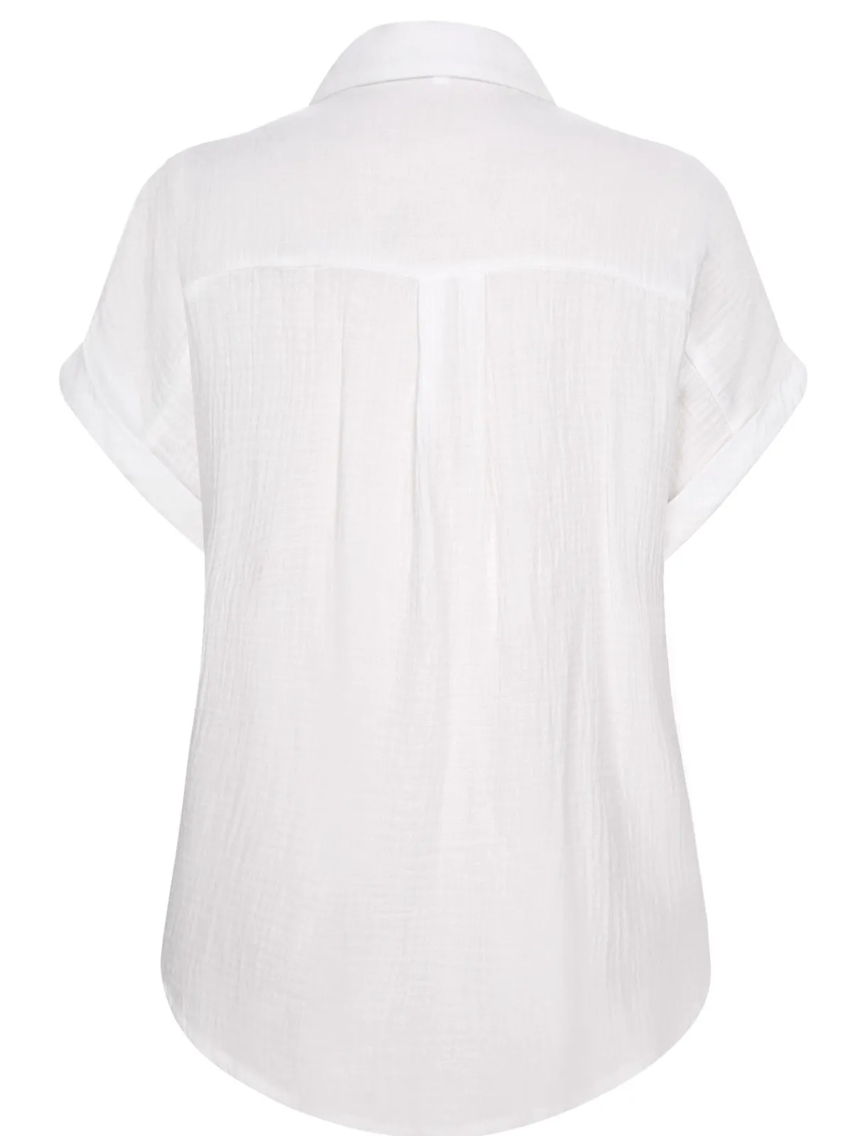 Clearance Retro Stage 1950s Solid Lapel Button-Down Blouse