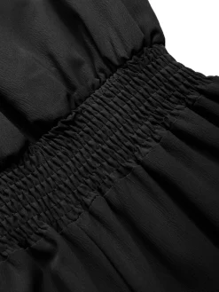 Clearance Retro Stage 1930s Solid Off-Shoulder Waist Loose Straight Jumpsuit