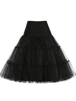 Best Retro Stage 1950s Solid Petticoat Underskirt