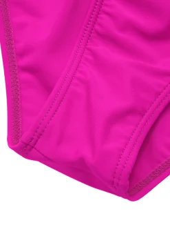 Discount Retro Stage 1950s Solid Ruffle V-Neck One-Piece Swimsuit