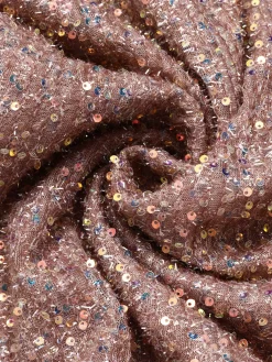 Best Retro Stage 1950s Solid Sequined Raw Edge Dress