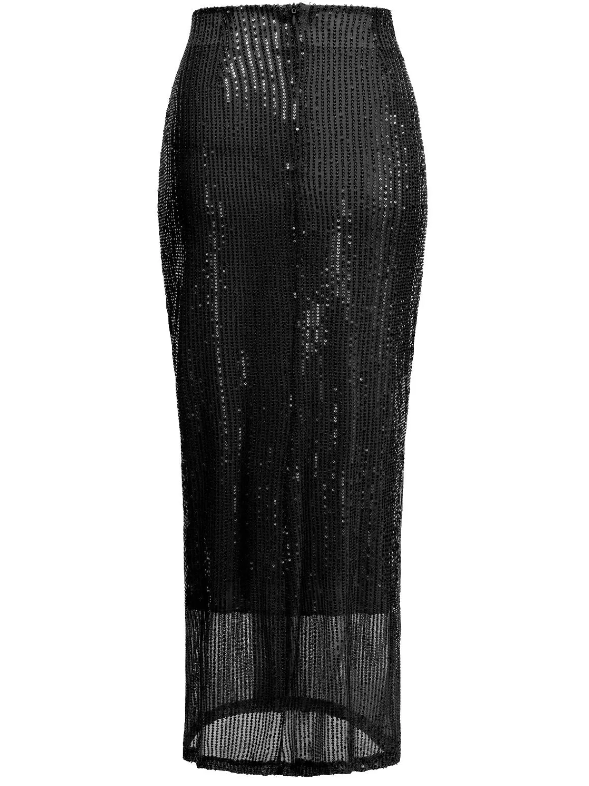 Sale Retro Stage 1930s Solid Sequined Split Long Skirt