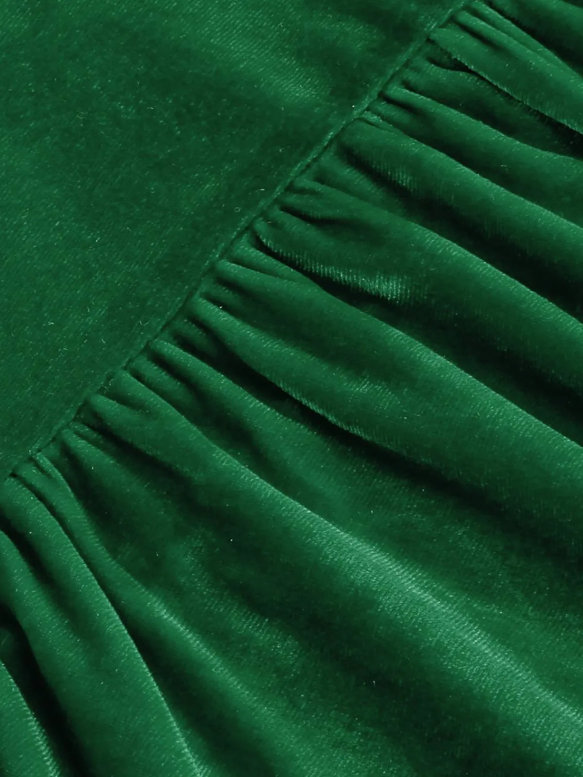 Best Retro Stage 1950s Solid Square Neck Velvet Dress