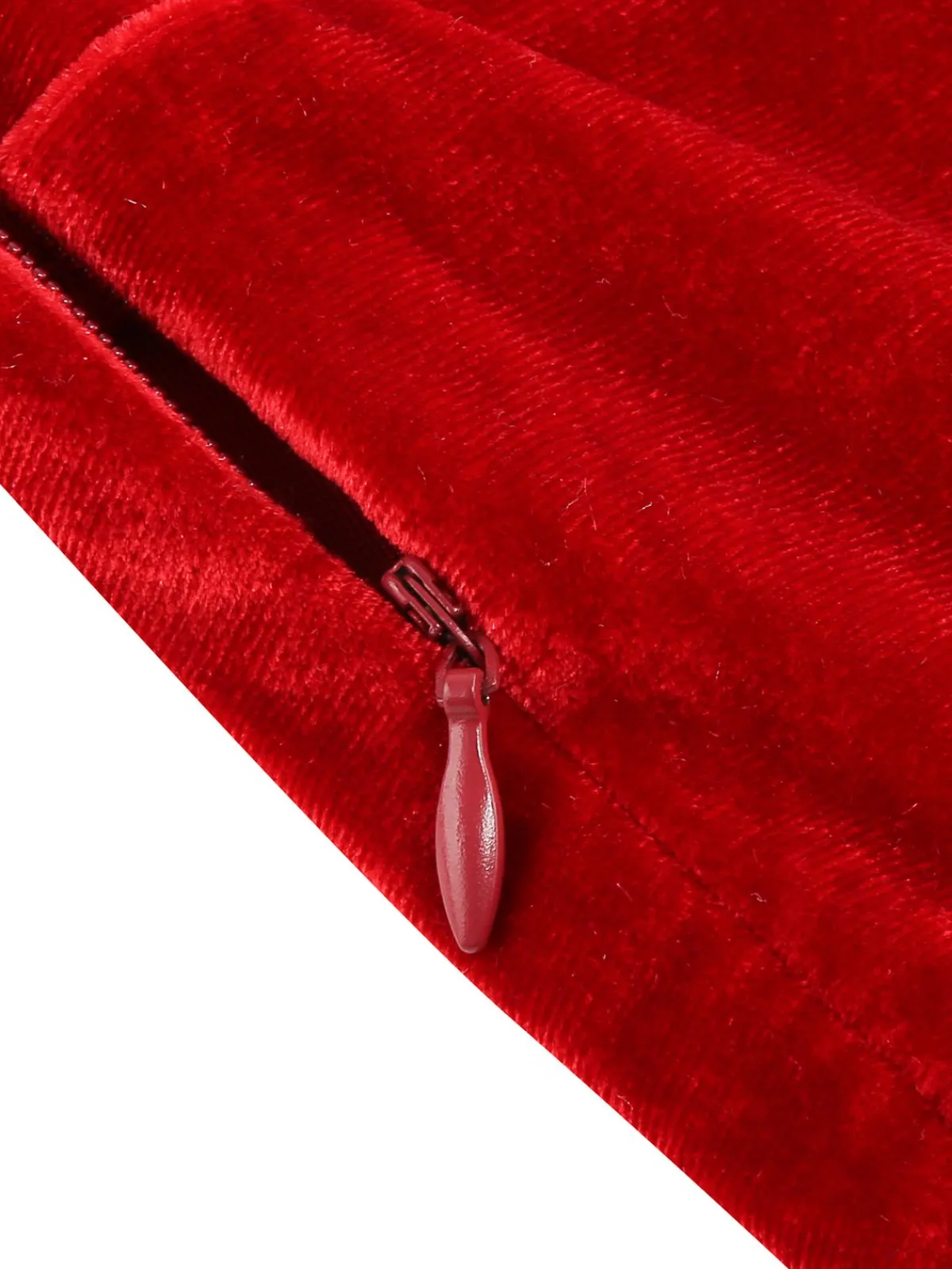 Best Retro Stage 1950s Solid Square Neck Velvet Dress