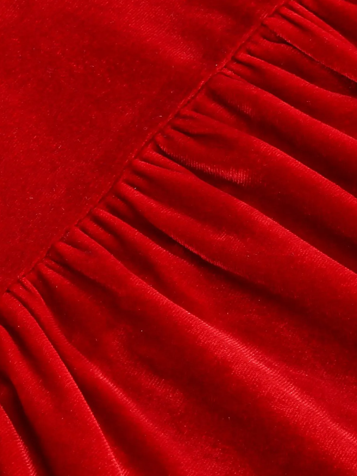 Best Retro Stage 1950s Solid Square Neck Velvet Dress