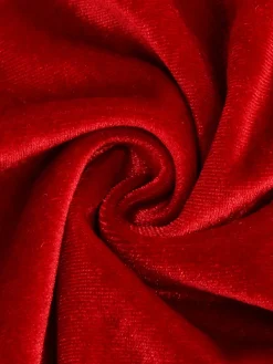 Best Retro Stage 1950s Solid Square Neck Velvet Dress