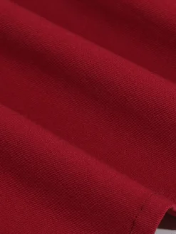Online Retro Stage 1950s Solid Sweetheart Fold Swing Dress