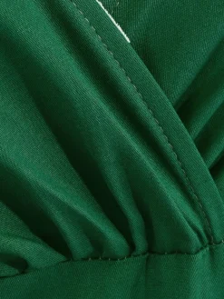 Best Retro Stage 1950s Solid Sweetheart Fold Swing Dress