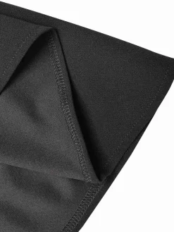 Fashion Retro Stage 1960s Solid Tulip Hem Ruffle One-Shoulder Dress