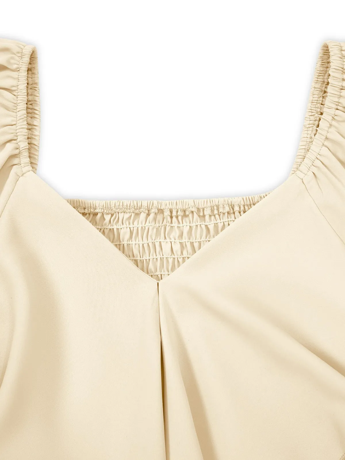 Fashion Retro Stage 1930s Solid V-Neck Waist Ruffle Dress