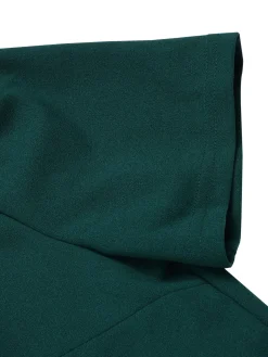 Clearance Retro Stage 1960s Solid Wrinkle Puff Tulip Hem Dress