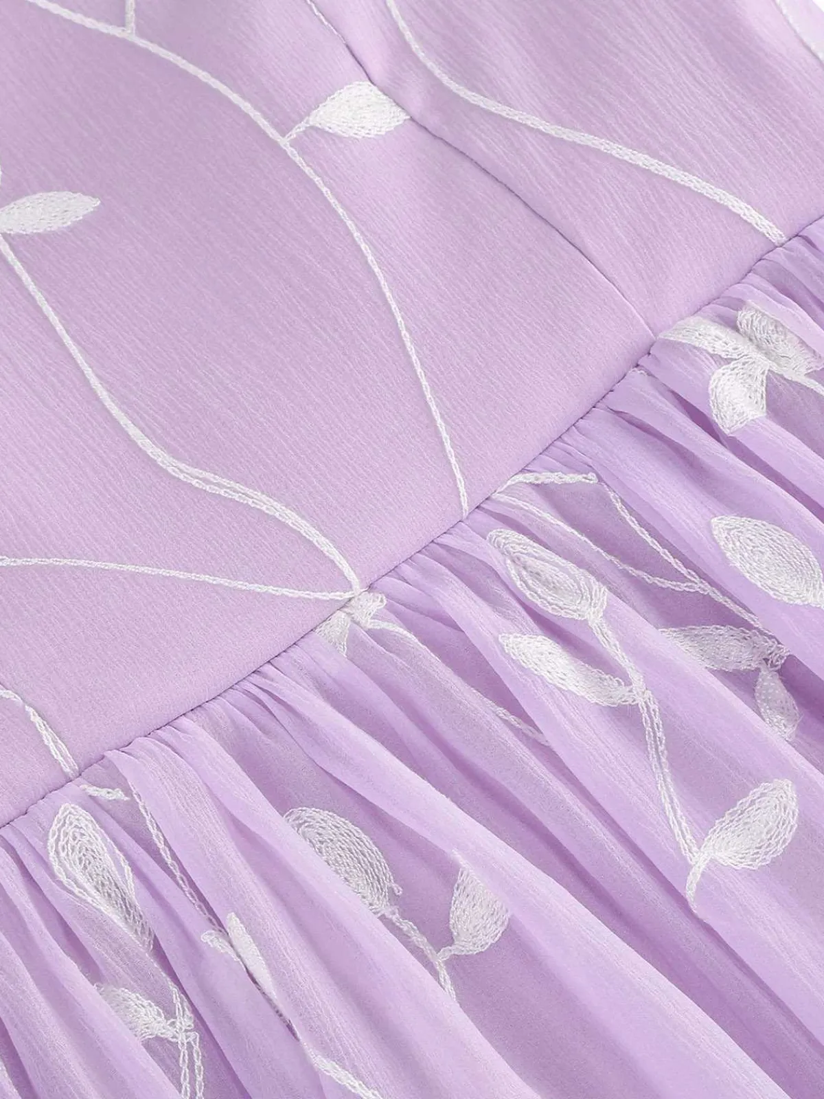 Fashion Retro Stage 1950s Spaghetti Strap Bow Leaves Mesh Dress