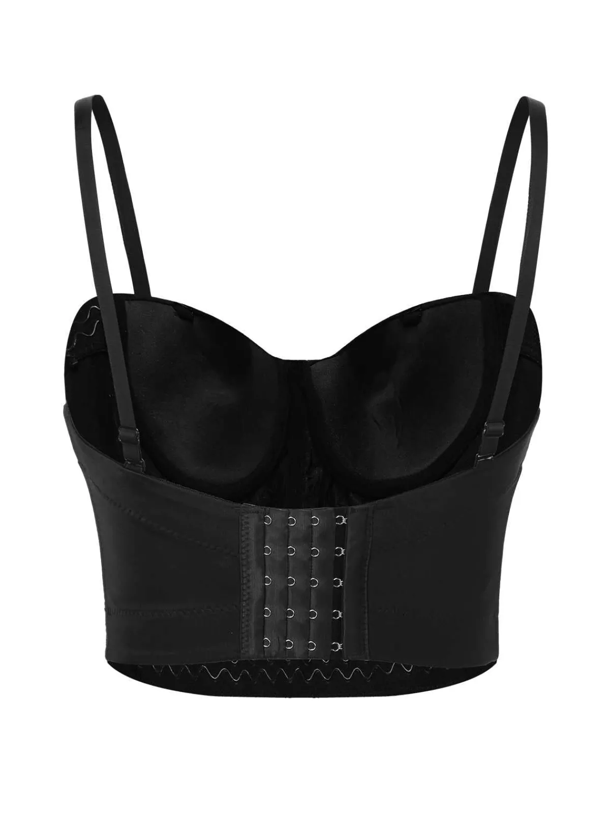 Fashion Retro Stage 1970s Spaghetti Strap 3D Rhinestone Embellished Crop Top Pink