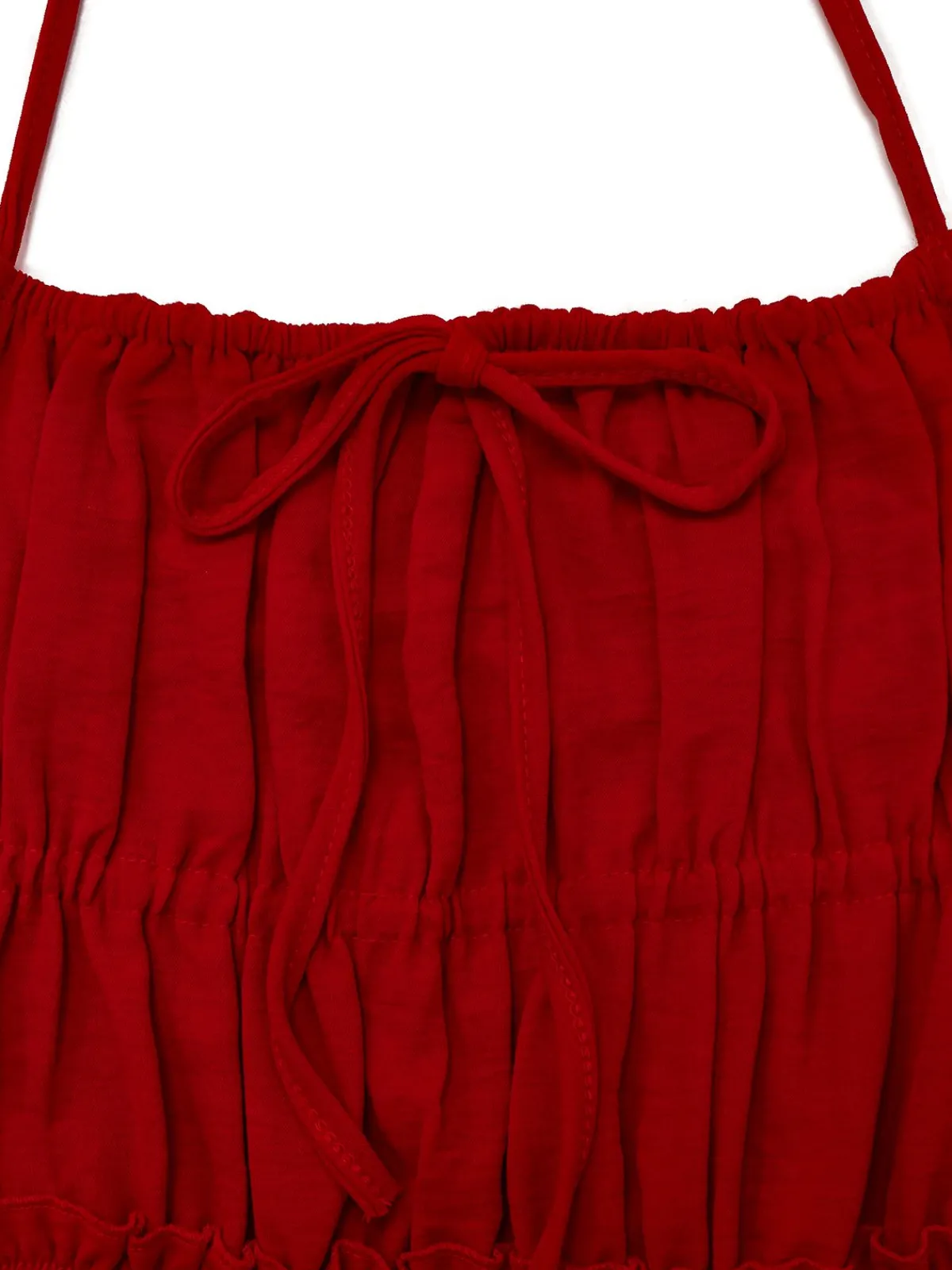 Online Retro Stage 1950s Spaghetti Strap Lace-Up Backless Skater Dress