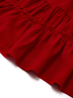 Outlet Retro Stage 1950s Spaghetti Strap Lace-Up Backless Skater Dress