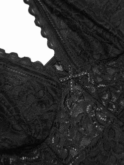 Clearance Retro Stage 1960s Spaghetti Straps Lace Sheer Nightgown