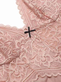 Clearance Retro Stage 1960s Spaghetti Straps Lace Sheer Nightgown